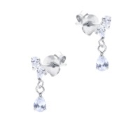 Hanging CZ Crystal Silver Stud Earring STS-6228